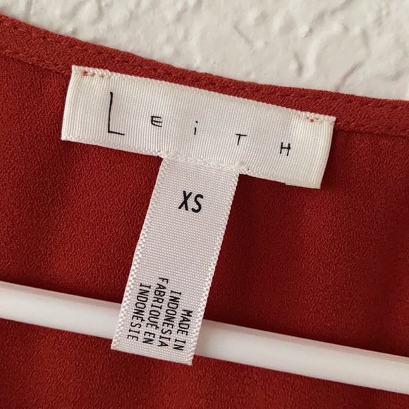 Racerback shift casual dress XS in burnt orange - Picture 5 of 5